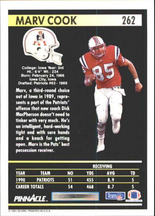 1991 Pinnacle Football "Main Set" Cards #251 to #415 Rookies and Veterans - Picture 25 of 327