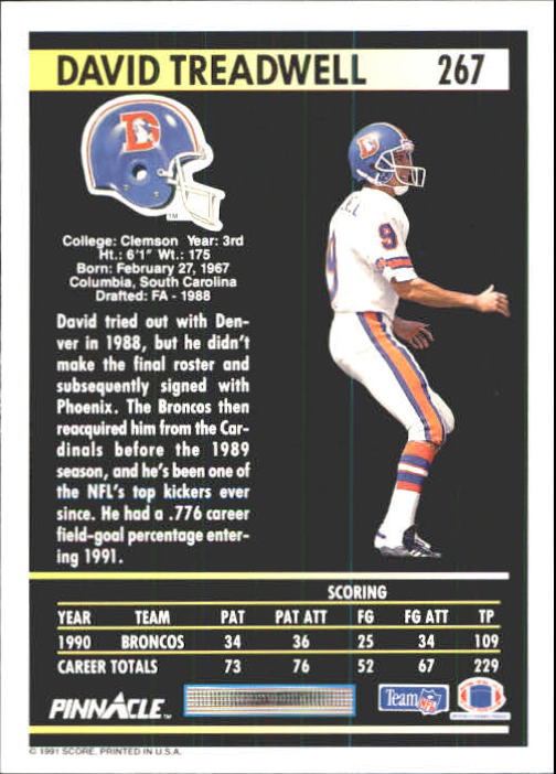 1991 Pinnacle Football "Main Set" Cards #251 to #415 Rookies and Veterans - Picture 35 of 327