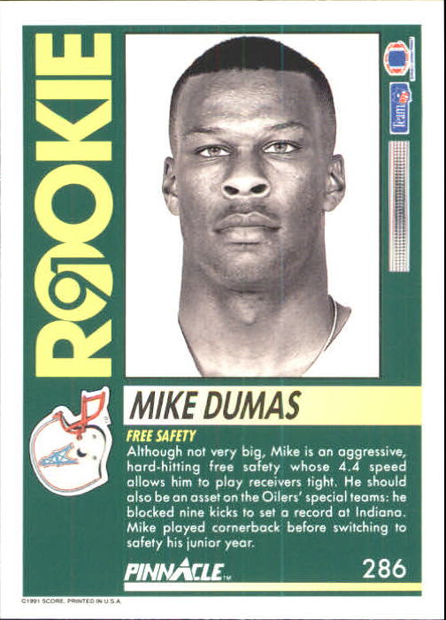 1991 Pinnacle Football "Main Set" Cards #251 to #415 Rookies and Veterans - Picture 73 of 327