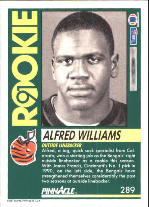 1991 Pinnacle Football "Main Set" Cards #251 to #415 Rookies and Veterans - Picture 79 of 327