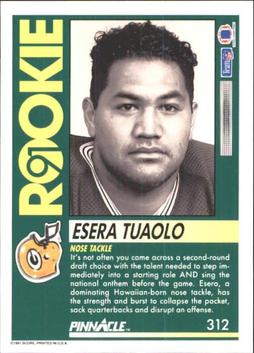 1991 Pinnacle Football "Main Set" Cards #251 to #415 Rookies and Veterans - Picture 123 of 327