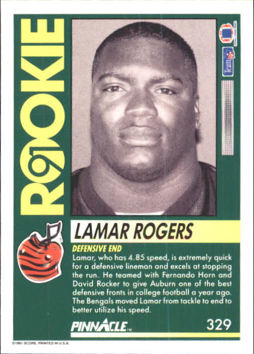 1991 Pinnacle Football "Main Set" Cards #251 to #415 Rookies and Veterans - Picture 157 of 327