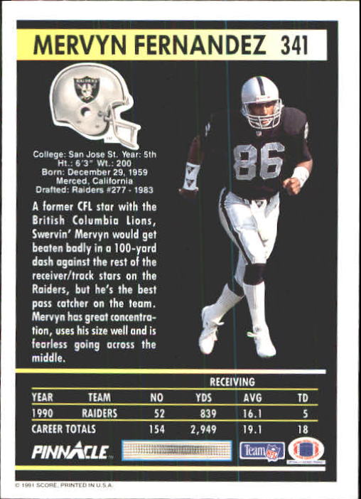 1991 Pinnacle Football "Main Set" Cards #251 to #415 Rookies and Veterans - Picture 181 of 327