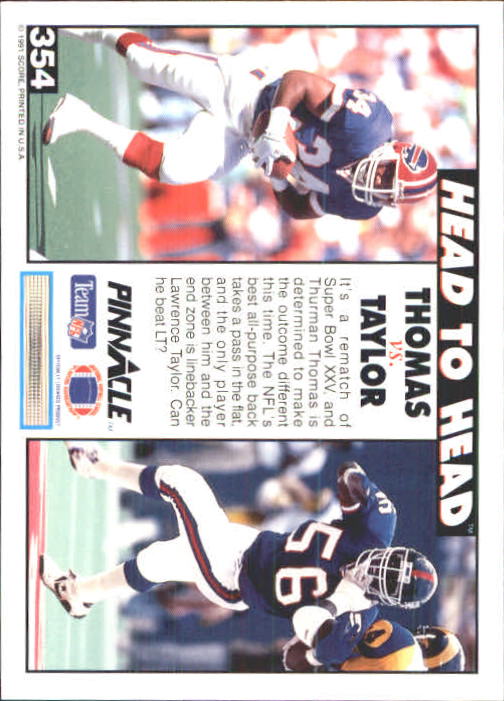 1991 Pinnacle Football "Main Set" Cards #251 to #415 Rookies and Veterans - Picture 207 of 327