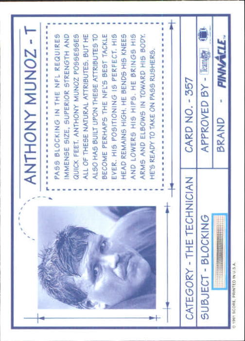 1991 Pinnacle Football "Main Set" Cards #251 to #415 Rookies and Veterans - Picture 213 of 327