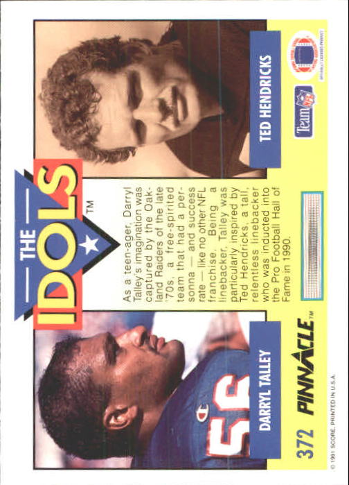 1991 Pinnacle Football "Main Set" Cards #251 to #415 Rookies and Veterans - Picture 243 of 327