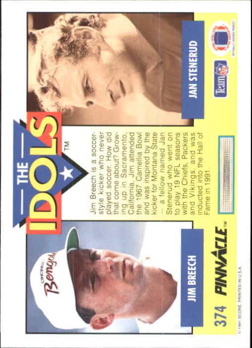 1991 Pinnacle Football "Main Set" Cards #251 to #415 Rookies and Veterans - Picture 247 of 327