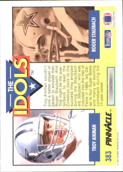 1991 Pinnacle Football "Main Set" Cards #251 to #415 Rookies and Veterans - Picture 265 of 327