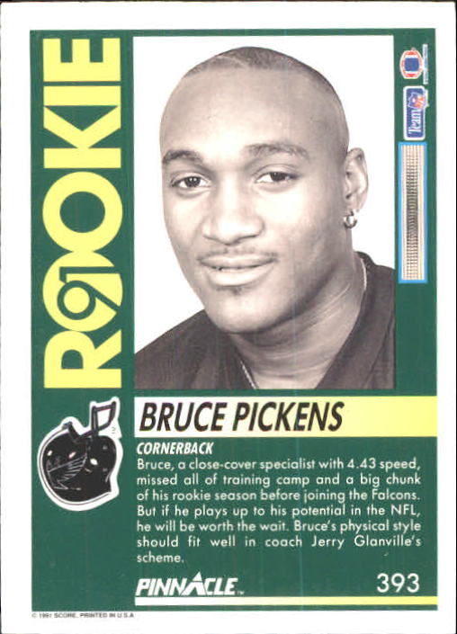 1991 Pinnacle Football "Main Set" Cards #251 to #415 Rookies and Veterans - Picture 283 of 327