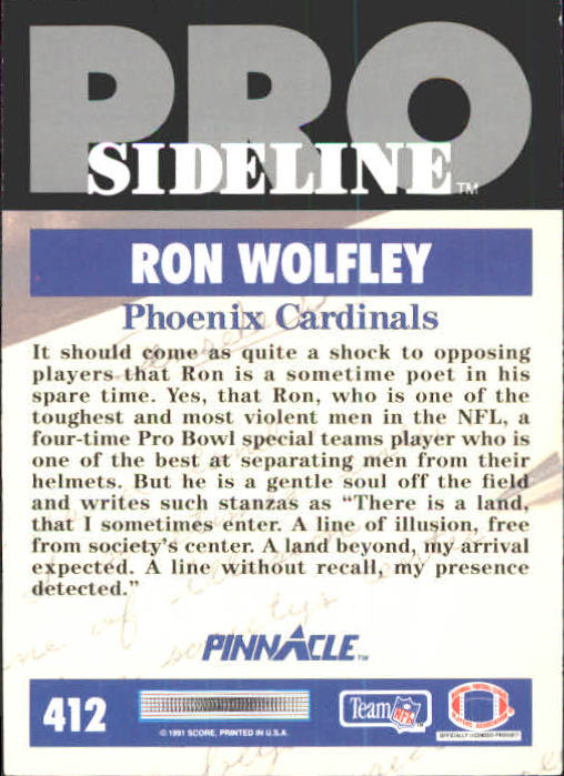 1991 Pinnacle Football "Main Set" Cards #251 to #415 Rookies and Veterans - Picture 321 of 327