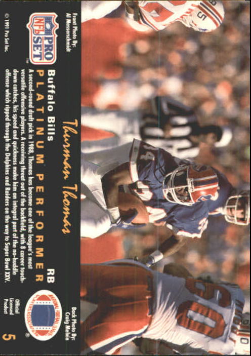 1991 Pro Set Platinum Football Card Pick 1-250