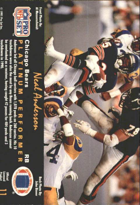 1991 Pro Set Platinum Football Card Pick 1-250