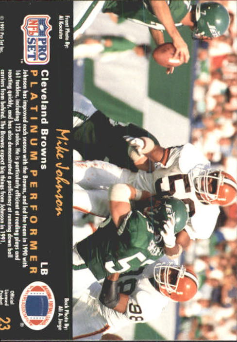 1991 Pro Set Platinum Football Card Pick 1-250