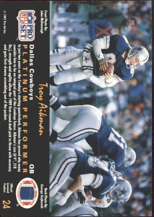 1991 Pro Set Platinum Football Card Pick 1-250