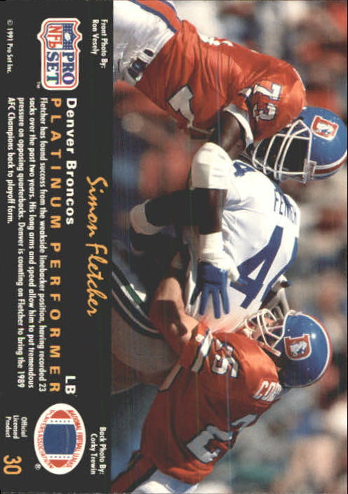 1991 Pro Set Platinum Football Card Pick 1-250