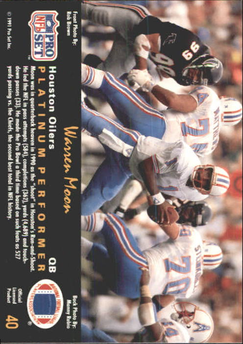 1991 Pro Set Platinum Football Card Pick 1-250