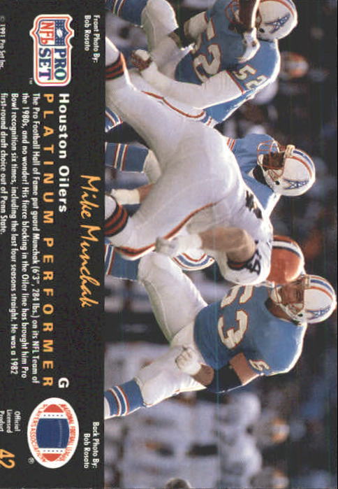 1991 Pro Set Platinum Football Card Pick 1-250