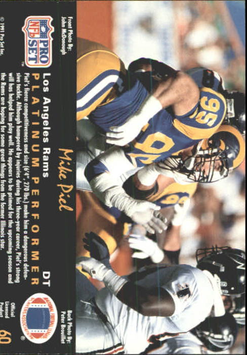 1991 Pro Set Platinum Football Card Pick 1-250