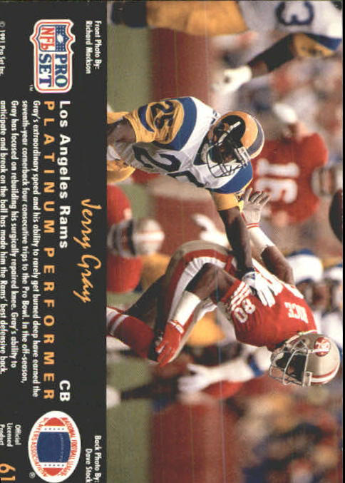 1991 Pro Set Platinum Football Card Pick 1-250