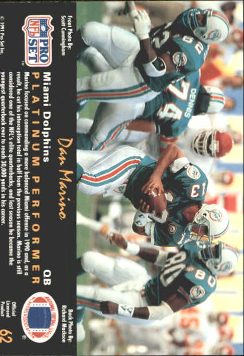 1991 Pro Set Platinum Football Card Pick 1-250