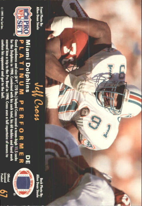 1991 Pro Set Platinum Football Card Pick 1-250