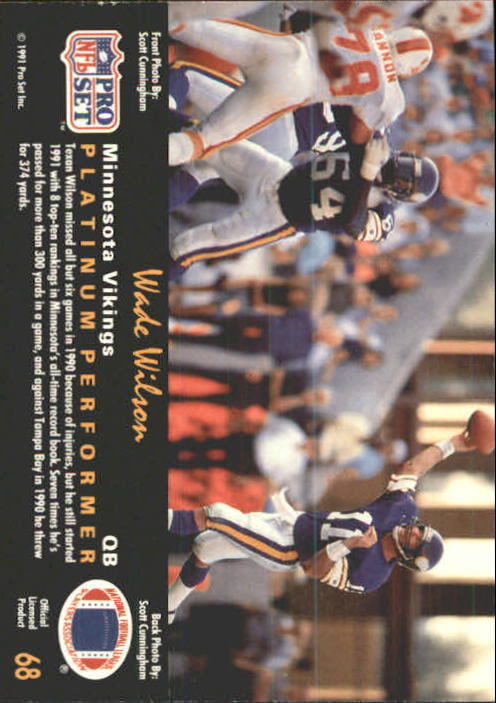 1991 Pro Set Platinum Football Card Pick 1-250