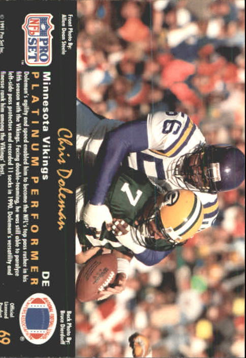 1991 Pro Set Platinum Football Card Pick 1-250