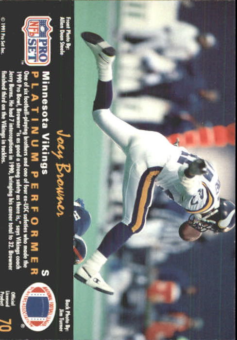 1991 Pro Set Platinum Football Card Pick 1-250