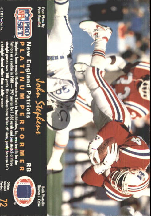 1991 Pro Set Platinum Football Card Pick 1-250