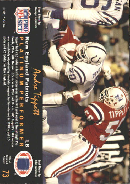 1991 Pro Set Platinum Football Card Pick 1-250