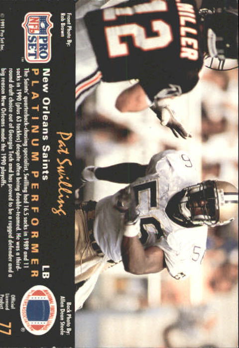 1991 Pro Set Platinum Football Card Pick 1-250