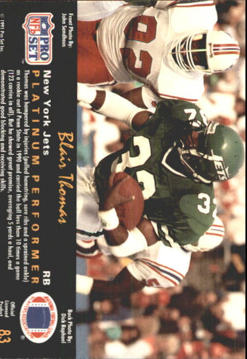 1991 Pro Set Platinum Football Card Pick 1-250