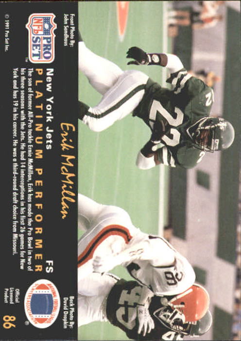 1991 Pro Set Platinum Football Card Pick 1-250