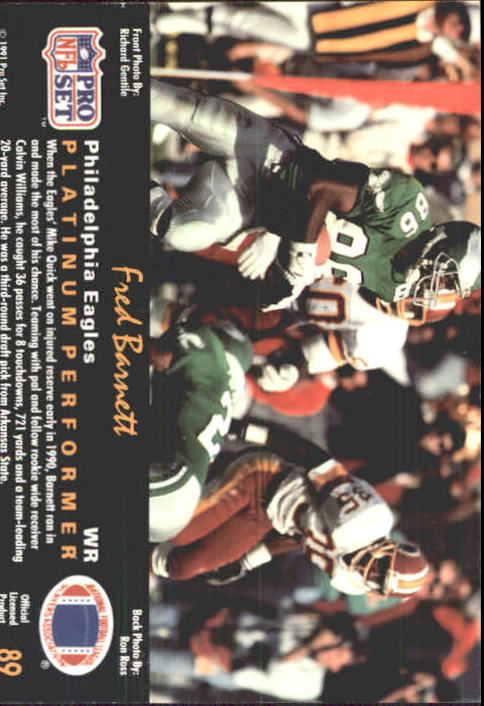 1991 Pro Set Platinum Football Card Pick 1-250