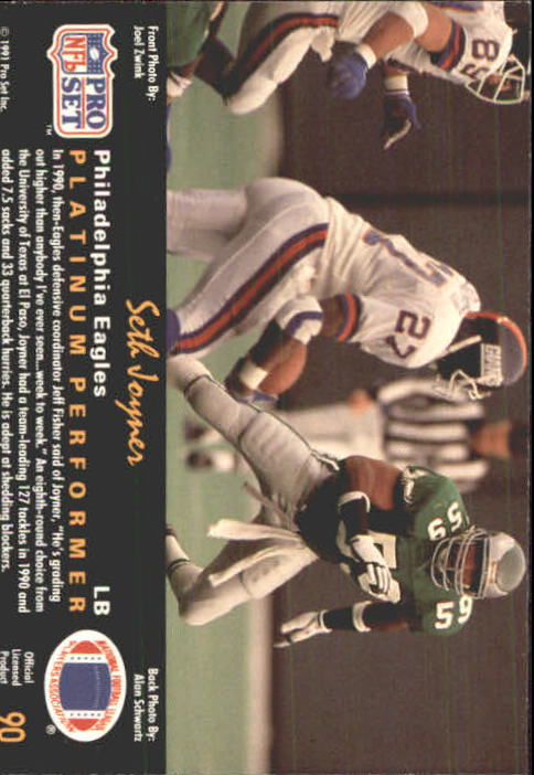 1991 Pro Set Platinum Football Card Pick 1-250