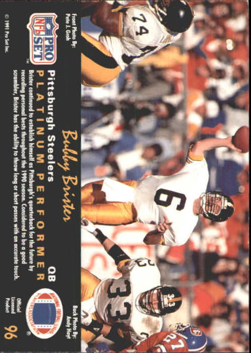 1991 Pro Set Platinum Football Card Pick 1-250