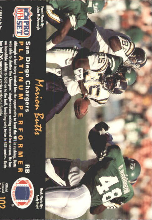 1991 Pro Set Platinum Football Card Pick 1-250