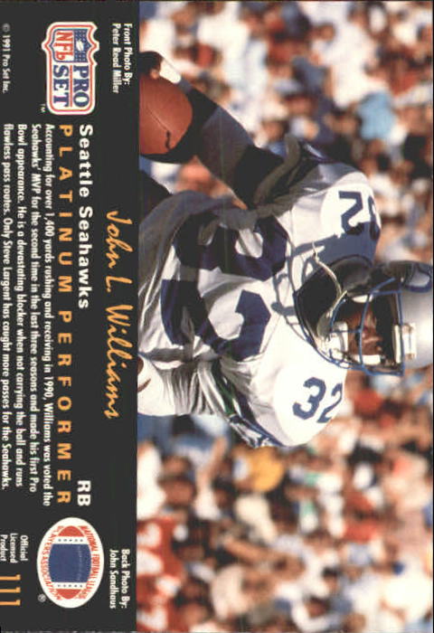 1991 Pro Set Platinum Football Card Pick 1-250