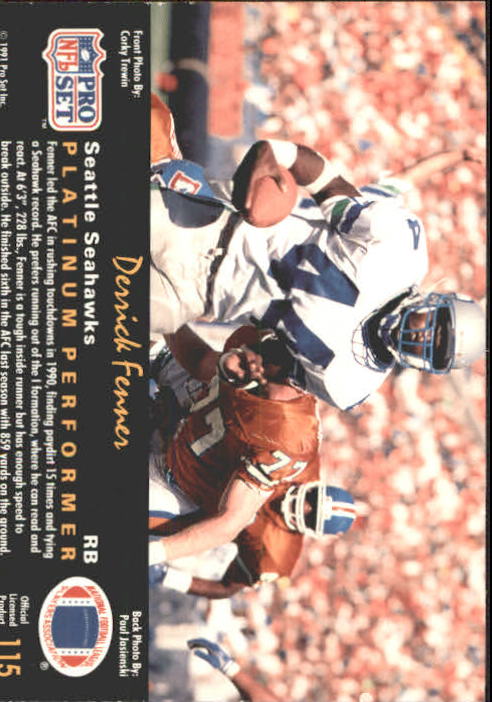 1991 Pro Set Platinum Football Card Pick 1-250