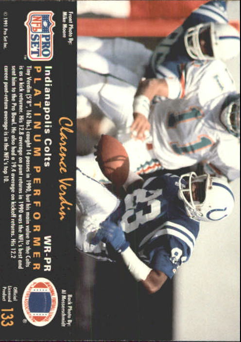 1991 Pro Set Platinum Football Card Pick 1-250