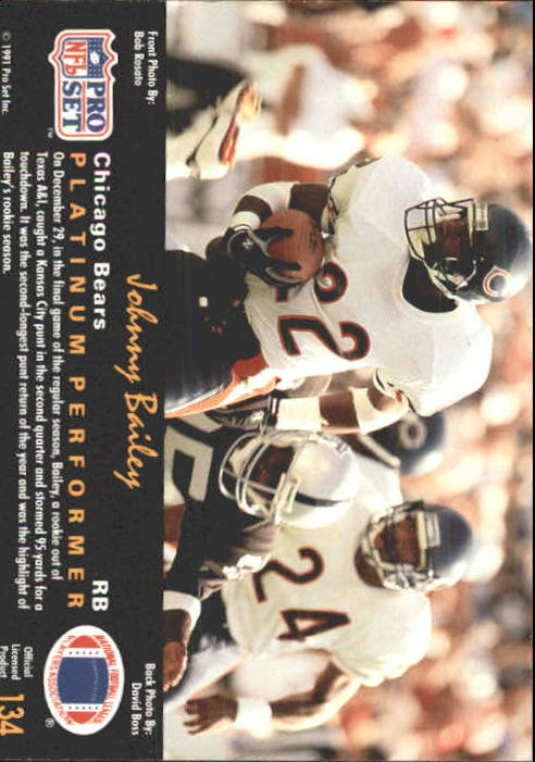 1991 Pro Set Platinum Football Card Pick 1-250