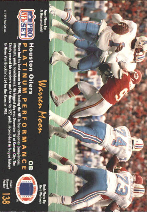 1991 Pro Set Platinum Football Card Pick 1-250