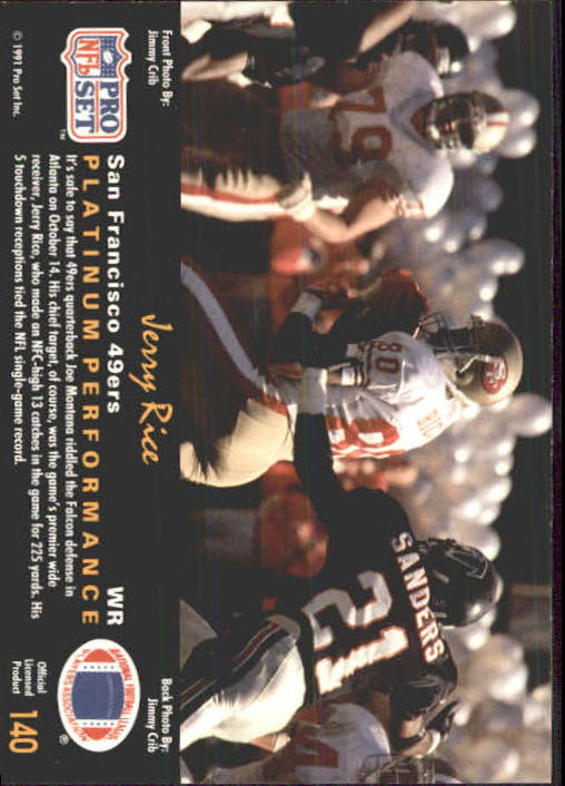 1991 Pro Set Platinum Football Card Pick 1-250