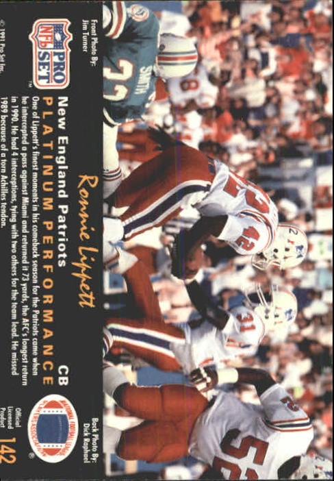 1991 Pro Set Platinum Football Card Pick 1-250