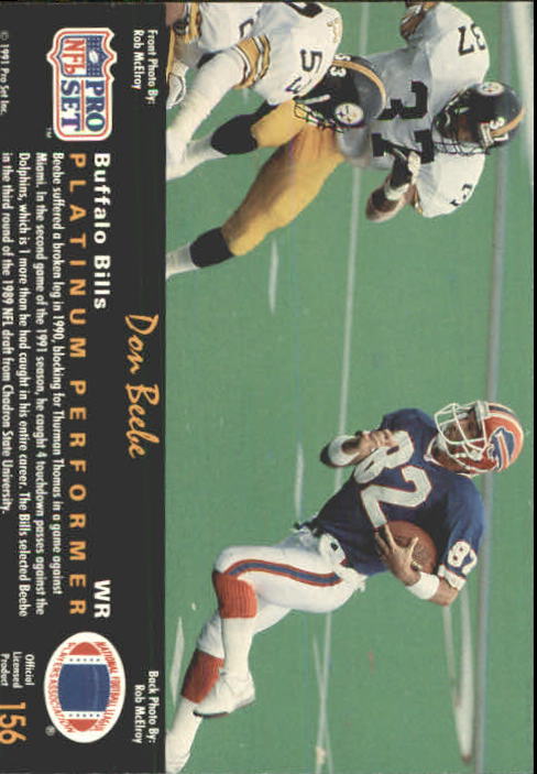 1991 Pro Set Platinum Football Card Pick 1-250