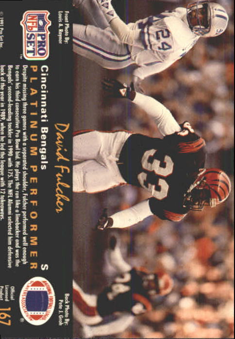 1991 Pro Set Platinum Football Card Pick 1-250