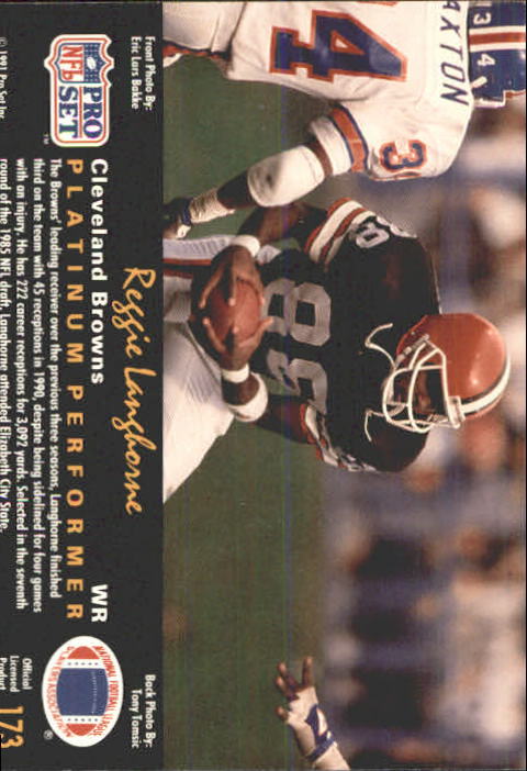 1991 Pro Set Platinum Football Card Pick 1-250