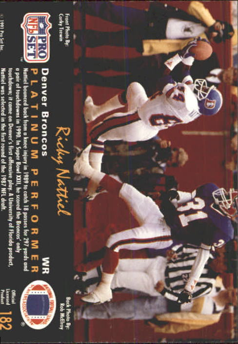 1991 Pro Set Platinum Football Card Pick 1-250