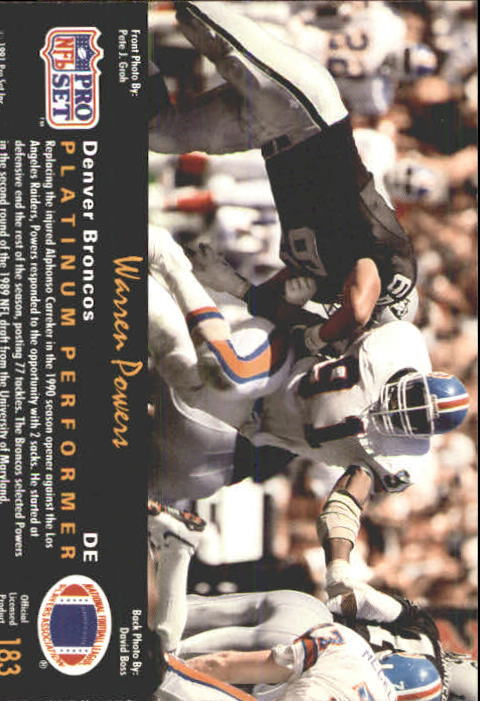 1991 Pro Set Platinum Football Card Pick 1-250