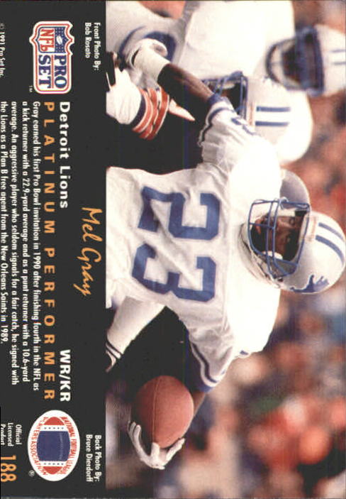 1991 Pro Set Platinum Football Card Pick 1-250